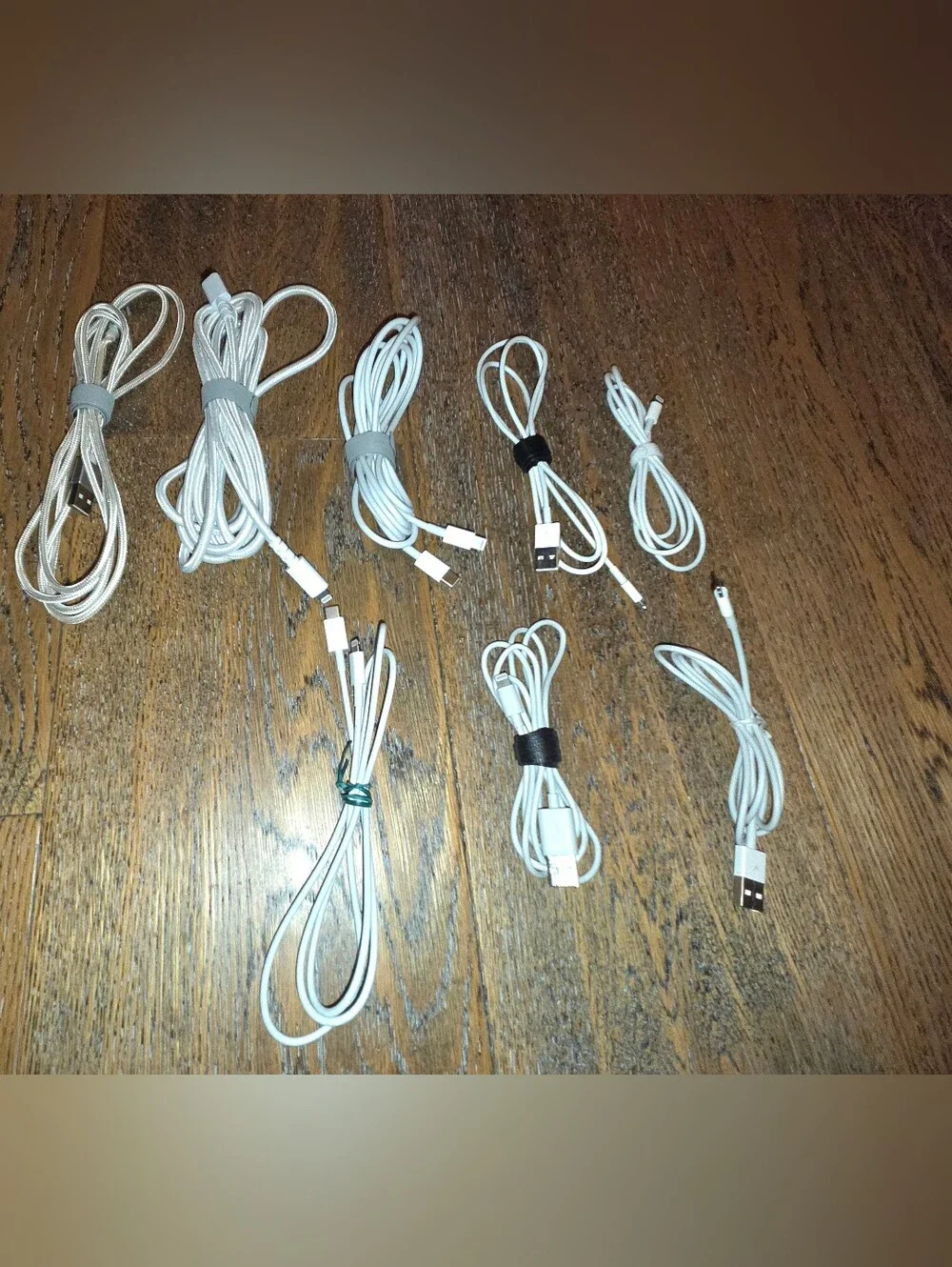 Apple - Lightning Cords Bundle - 14 Cords w/Wraps - (Lighting, USB-A, USB-C, 12V